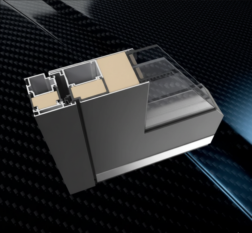 Aluminium profile with thermal break