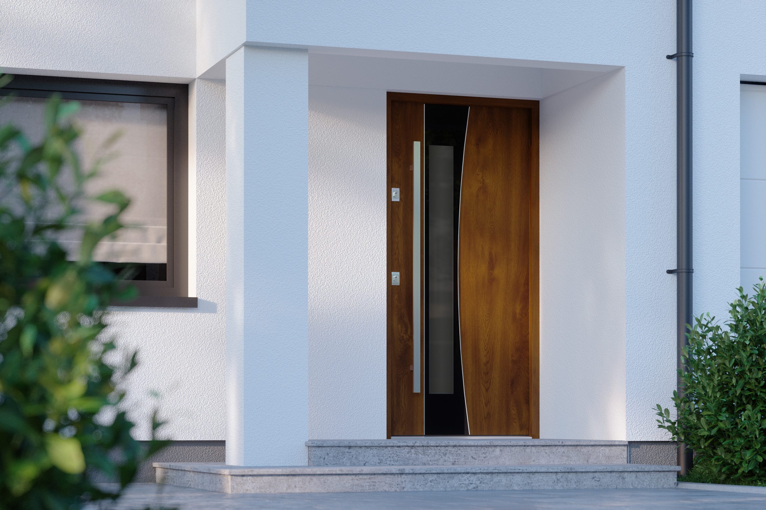 Designer aluminium entrance door