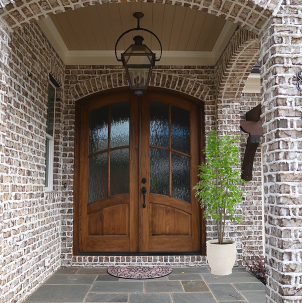 Classic style wooden entrance door
